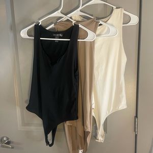 Neutral Body Suits - Set of 3 - Size S